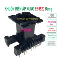 EE5520 Vertical Pulse Transformer Mold (E55 Vertical 11+11 pins) - Quynh Dien Electronic Components