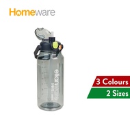 Elianware Tritan BPA FREE 1.5Ltr / 2Ltr Botol Air Outdoor School Drinking Water Bottle with Straw