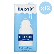 原箱 法國DAISY UHT PURE MILK 原箱 12x1L (藍色盒) #92017044 法國全脂純牛奶#新舊包裝隨機發貨#BEST BEFORE 17,NOV,2026