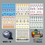 Nail Stickers (M) | Superhero Marvel DC