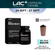 [Expiry Apr 2027] LAC Men’s Mega Multi (90 Caplets) Daily Multivitamin and Nutrition Formula
