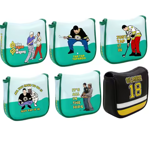 Happy Gilmore Design Mallet Head Cover Premium Golf Club Protector Putter Headcover for Odyssey Esse