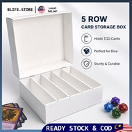 2/5Row TCG Large Card Box Card Storage Box Sports Card Storage Box Compact Desktop Storage