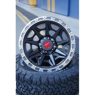 Red Star Black Rims Set 17inch For Prado, Pajero, Fortuner , Hilux , Triton , Dmax Navara