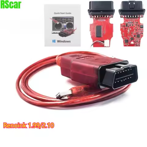 Renolink V2.10 For/Renault OBDII ECU Key Programmer Reno Link 1.99 USB Diagnostic Interface Cable Fo