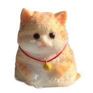 Simulation Cat Squeeze Toy Anxiety Stress Relief Kitten Pinch Sensory Toy Kids Adults Soft Silicone 