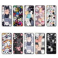 Fall protection cover for Samsung Galaxy A22 A22S A23 A24 A30 A30S A31 A34 Cute Cat Fashion protecti