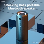 [Malaysia In Stock]ZEALOT S51Pro Bluetooth Speaker Outdoor IPX6 Waterproof 40W BT5.2 Loudspeaker Ste