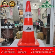 Safety Traffic Cone Lintas 70cm Legion Safety Traffic Cone 70CM Traffic Cone Lintas Rubber Legion Do