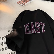 EAST Oversize T-Shirt Women's Men's Black Tops Women's T-Shirts Size SML XL 2XL 3XL 4XL 5XL