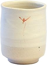 Shigaraki Ware W913-04 Ceramic, Width 2.8 x Depth 2.8 x Height 3.3 inches (7 x 7 x 8.5 cm), Flower C