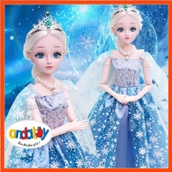 Búp bê barbie 60cm có khớp công chúa Elsa xinh đẹp đồ chơi cho bé gái ANDATOY AD930