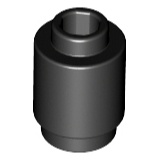 Lego 3062 Brick, Round 1 x 1 black