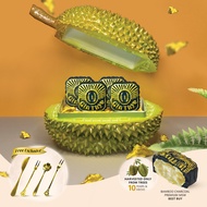 【Gin Thye】Royal Durian Bliss Charcoal Snowskin Mooncake [PREORDER] 皇家幸福榴莲冰皮月饼_新_【有限】
