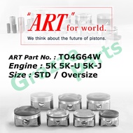 ART Piston Set TO4G64W for Toyota Unser KF80 7K Liteace KM36 1.5 Corona ST150 KF50 5K 5K-U 5K-J (80.
