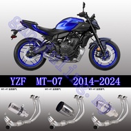 MT-07 FZ-07 Motorcycle Exhaust Full System SR Muffler Slip on Exhaust For Yamaha MT07 FZ07 2014-2021