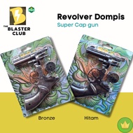 terlarisPistol Doblis Dompis Capgun Pistol Mainan Jadul Full Besi Metal - Cokelat