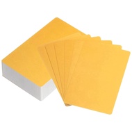 【BBI】-100Pcs Blank Metal Business Cards 86 X 54 X 0.45mm Anodized Aluminum Sheet Name Card for Laser