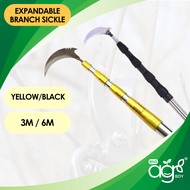 AgroBuddy 3m 6m Galah Sabit Boleh Laras Panjang Moden | Telescopic High Pruning Branch Shears Saw Tr