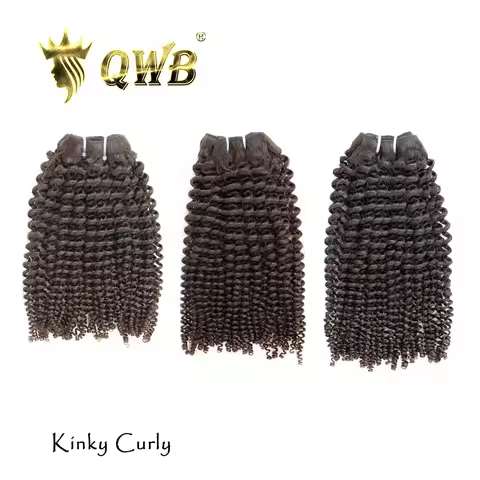Queen Weave Beauty Kinky Curly 3 Bundles Deal Brazilian 100% Human Hair Extension Natural Black 12-2