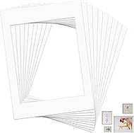 Xiciki Pack of 10 Passepartout Made to Measure, 20.8 x 29.5 cm Outer Dimensions with 15 x 20 cm Inne