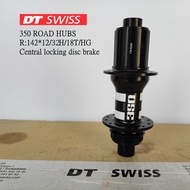 DT SWISS 350 Disc ke Road Bike Hub Side Pull Bearing Ultralight Central Locking Disc ke Shaft 24H XD