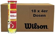 Wilson Championship All Court Tennis Balls - 72 Tennis Balls Box with 18 Tennis Ball Tins with 4 Wil