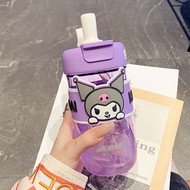 kids water bottle water bottle kids Sanrio Water Cup Girl Summer tritan Double Drinking Straw Cup Cu