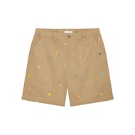 [MOO 10/24] Pennant Embroidered Short กางเกงขาสั้น ผ้าคอตตอน ตกแต่งดีเทลปักลวดลาย ธง Ivy league แต่ง