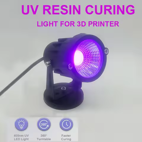 UV Resin Curing Light Spotlight 405nm LED UV Curing Lamps for 3D Printing Circuit Board Repair Shado
