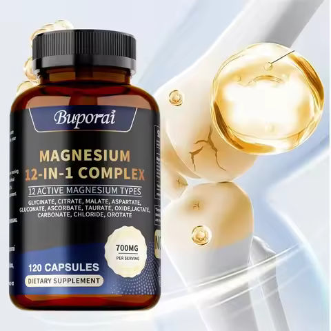 Magnesium Complex - Bone & Heart Health Supplement, Glycine, Citrate, Malate, Aspartate, Gluconate, 
