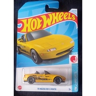 Hot Wheels - 91 Mazda MX-5 Miata Yellow HW J-Imports