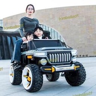 坦克兒童電動車越野車汽車四輪帶遙控玩具車可坐大人親子車童車