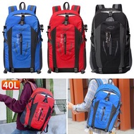 藍色  戶外折疊背包 40L，旅行登山包，可折疊雙肩背包，超輕防水騎行背包，防水背包，防水背囊
