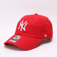 47แบรนด์ใหม่เกาหลีเบสบอลหมวก โลโก้ใหญ่ด้านบนนุ่ม NY Yankees หมวก duckbill LA Dodgers หมวกอาทิตย์