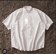 BEAMS JAPAN 短袖格紋襯衫 小紅繩