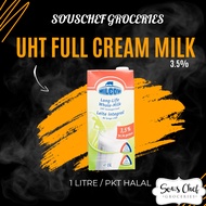 MILCOW UHT FULL CREAM MILK 3.5% 1L HALAL/ COOKING ESSENTIAL