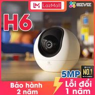 Camera EZVIZ H6 5MP trong nhà phát hiện con người AI camera cho ban đêm không dây xoay 360 độ đàm th