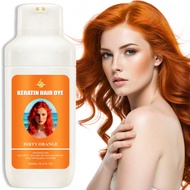 Keratin Color Permanent Hair Color, Milk Brown Color 500ml/16.9oz, 1 Application - Professionally In