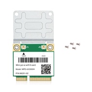 (GCFK) WiFi 6 -AX3000H 2974Mbps Wireless Half Mini PCI-E Wifi Card Bluetooth 5.2 Dual Band 2.4G/5G W