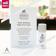 🔥🔥🔥 ️ของแท้️     Kiehl's Daily Refining Milk Peel Toner 4ml.  ใหม่ !!! โทนเนอร์ในรูปแบบน้ำนม  ( ฉลากไทย  ผลิต 11/2019 ) 🔥🔥🔥