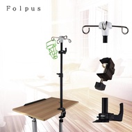 [Baosity11] Drip Bag Stand, Feeding Tube Holder with 4 Hooks, Travel IV Stand, Table Clamp