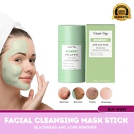 Dortor Tony Mugwort Clay Stick Cleansing Clay Mask Green Clean Whitening Clay Mask Masker Pembersih 