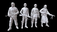 1/72 1/144 1/48 1/64 German Multi-Person Standing Resin Model
