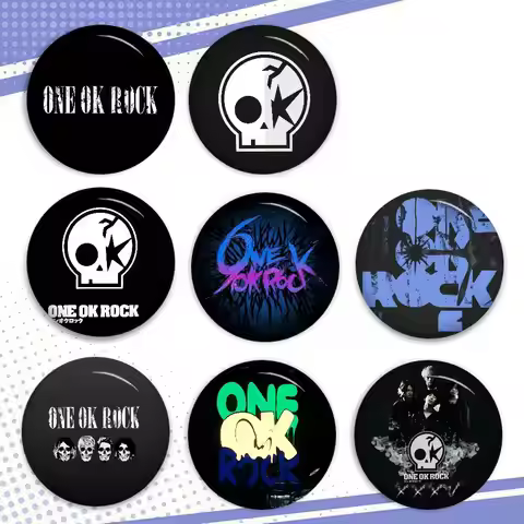 ONE OK ROCK logo Anime Brooches Cute Cartoon Badge Jacket Jeans Lapel Pin Gift Accessorie