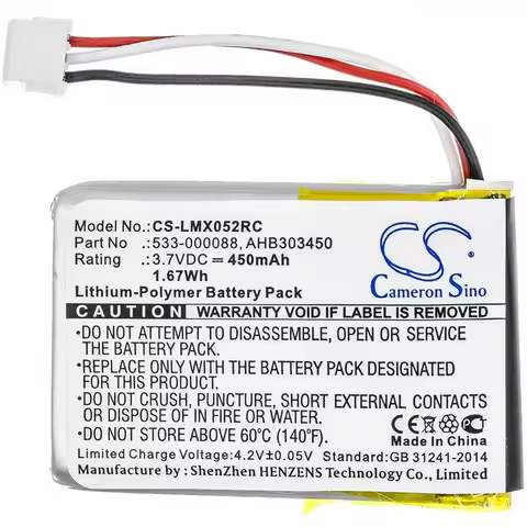 3.7V 450mAh Mouse Battery for Logitech MX Master 2,Master 3,Master 2s,ERGO,Master 3S,Anywhere 3/3S,M