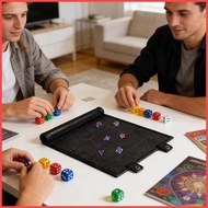 Mat PU Leather Folding Portable Storage Table Game Storage Dish for Gamers Enthusiasts Board Games H