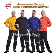 ARROWMAN 100% PRESHRUNK COTTON 3M SAFETY JACKET | BAJU JAKET KERJA | REFLECTIVE JACKET | PPE WORK JA