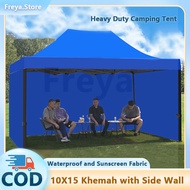 10x15 Canopy Super Heavy Duty Khemah Pasar Malam with Side Wall Night Market Canopy Camping Tent Ful