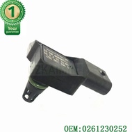 OEM 0261230252 Map Intake Manifold Boost Pressure Sensor For Peugeot RCZ  For Citroen Peugeot 1.6 EP